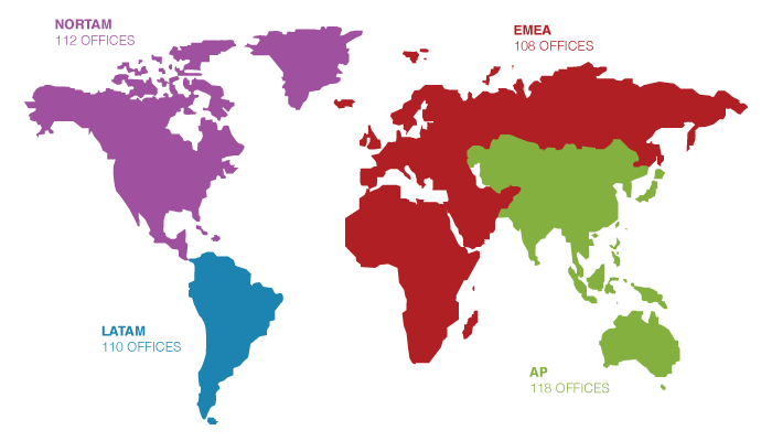 Global Map with Freight Network