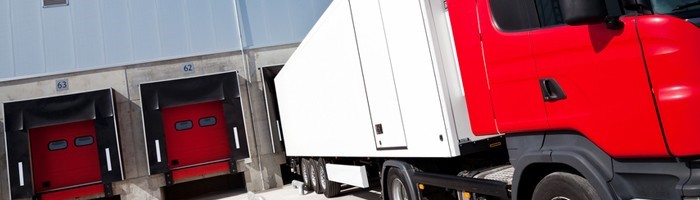 Truck at loading bay